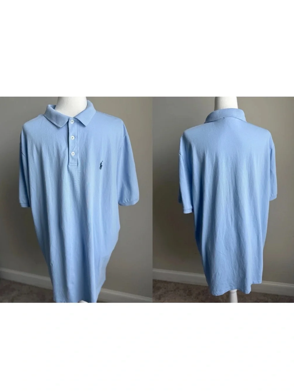 Lot Of 6 Polo Ralph Lauren Mens Short Sleeve Polo Shirts XXL, 2XLT, 2XB EUC